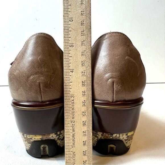 Jambu Sport Wedge Design Leather Cushioned Open Toe Heel Sandals Women 10M Brown - Picture 10 of 12